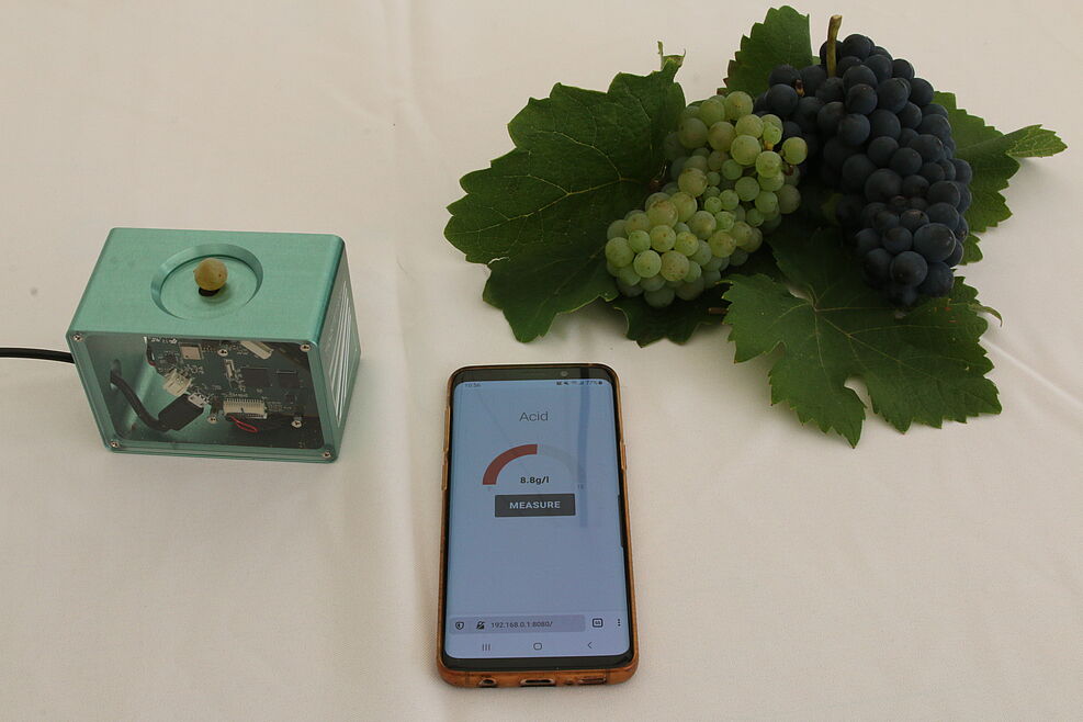 
	This smartphone berry scanner was presented to the VIP guests | (c) Kicherer/JKI
