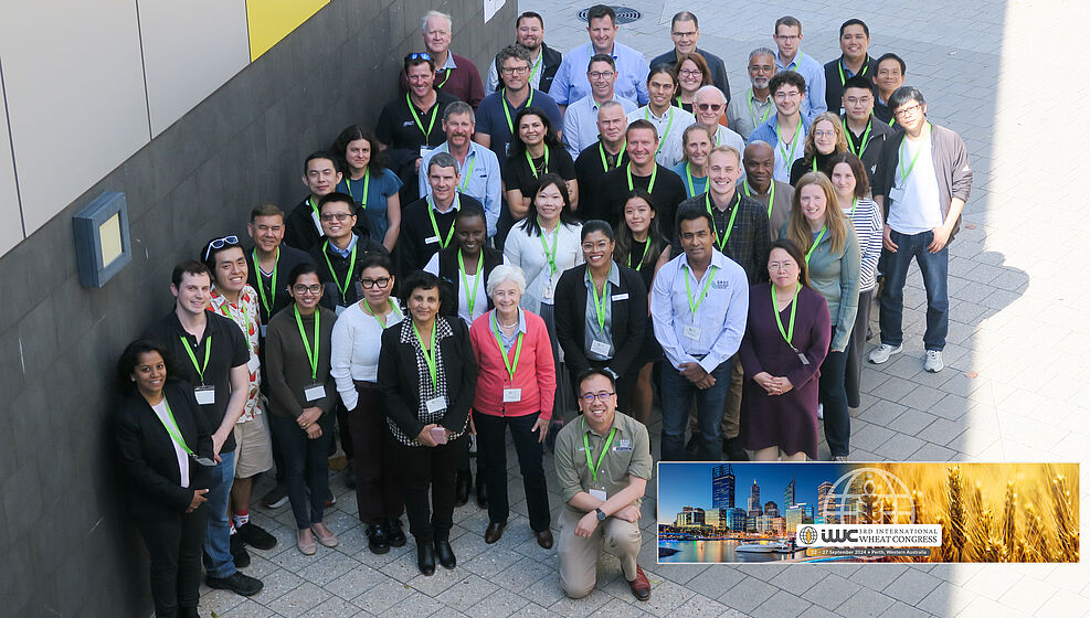 
	Mehr als 40 internationale Teilnehmende tauschten sich am 21.9.beim Wheat Pathogens Symposium an der Curtin University in Perth zu Weizenkrankheiten aus und planten Kooperationen im Bereich der Krankheitsdiagnostik und Resistenzforschung. © Kar-Chun Tan/Curtin University (Perth, Australien)
