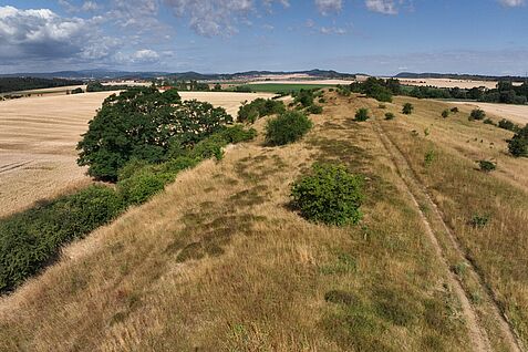 Luftbild Naturdenkmal „Trog“. © J. Brassac/JKI