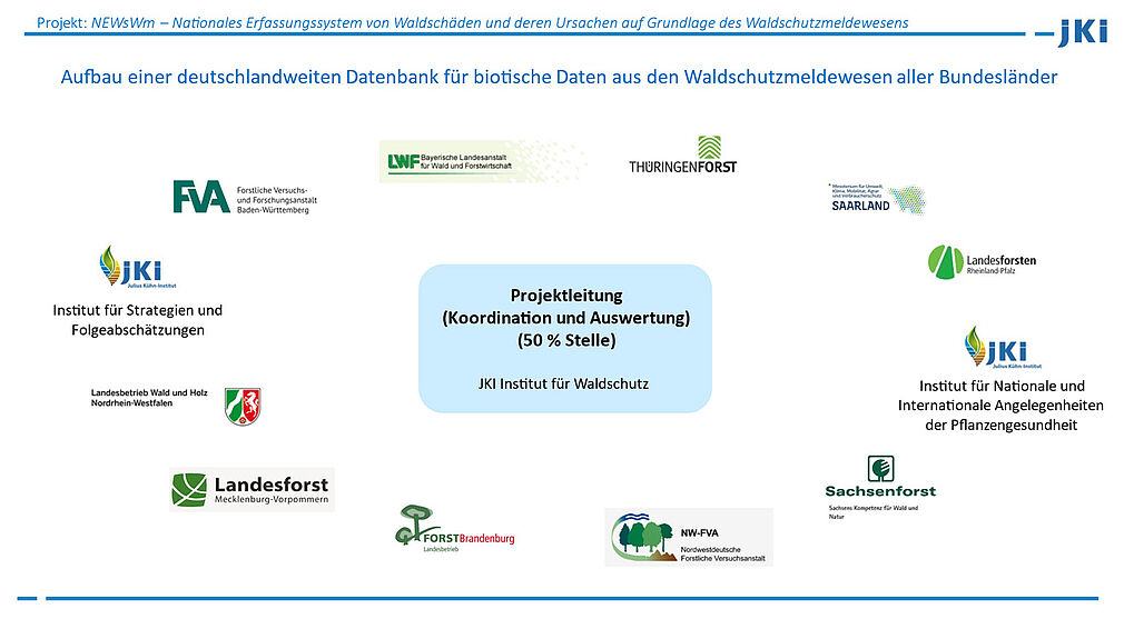 Beteiligte Institutionen am Projekt NEWsWm
