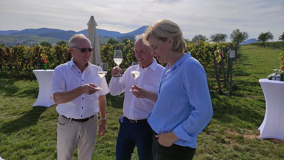 
	JKI-Neuzüchtung zum Leseauftakt in flüssiger Form genossen. © O. Trapp/JKI
