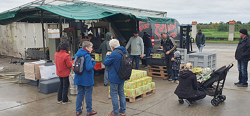 Die mobile Kelterei vom apfel-paradies. Foto: Andreas Peil/JKI